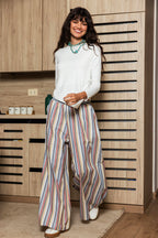 Striped Wide Leg Pants