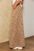 Texture Wide Leg Pants