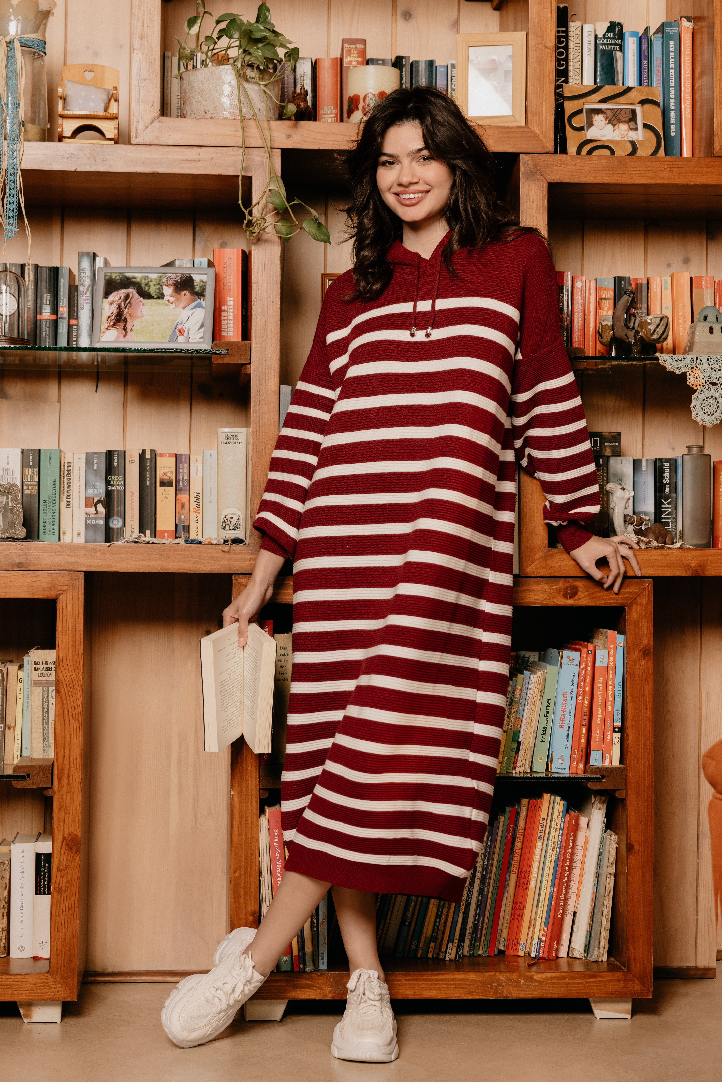 Striped Maxi Knit Dress