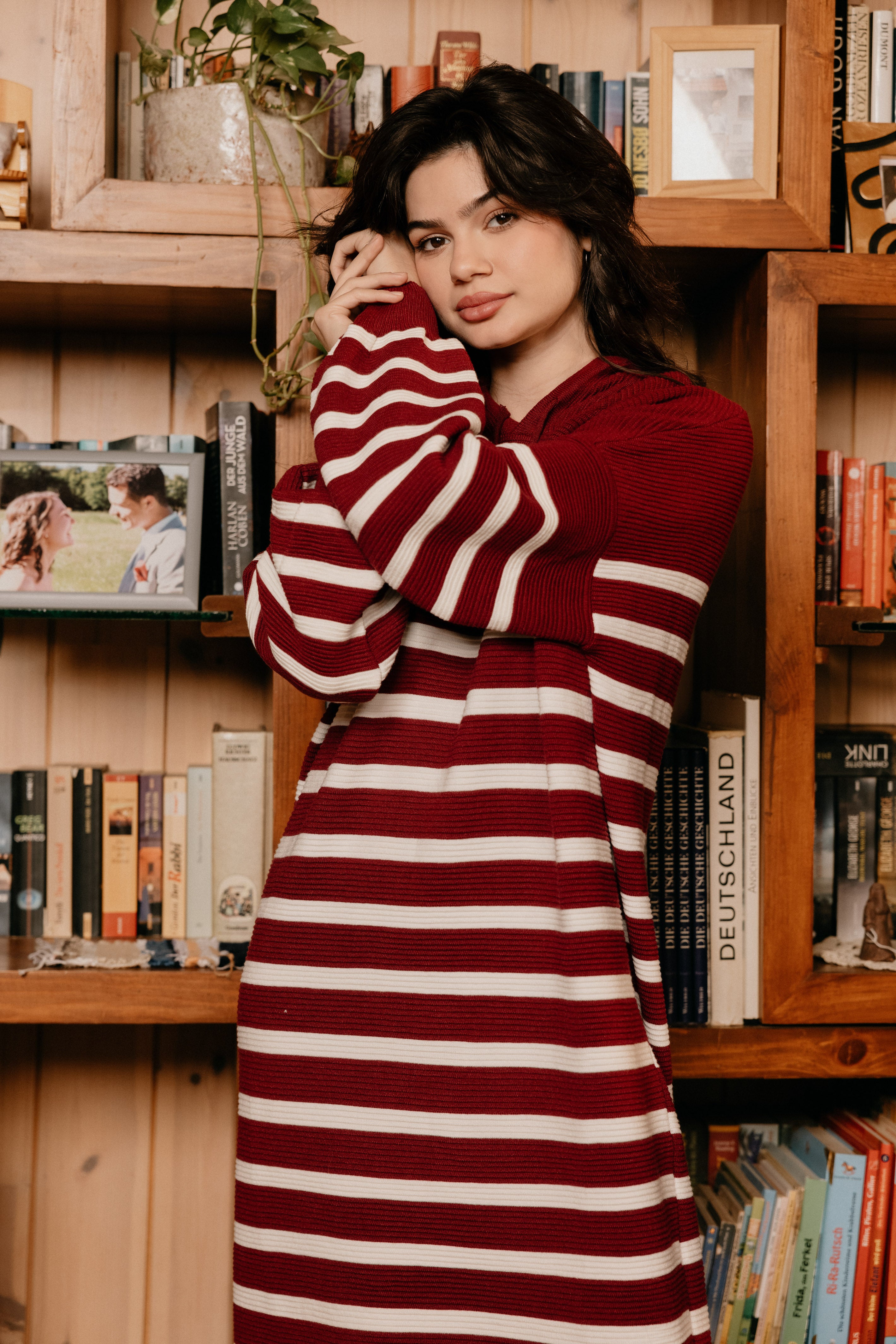 Striped Maxi Knit Dress