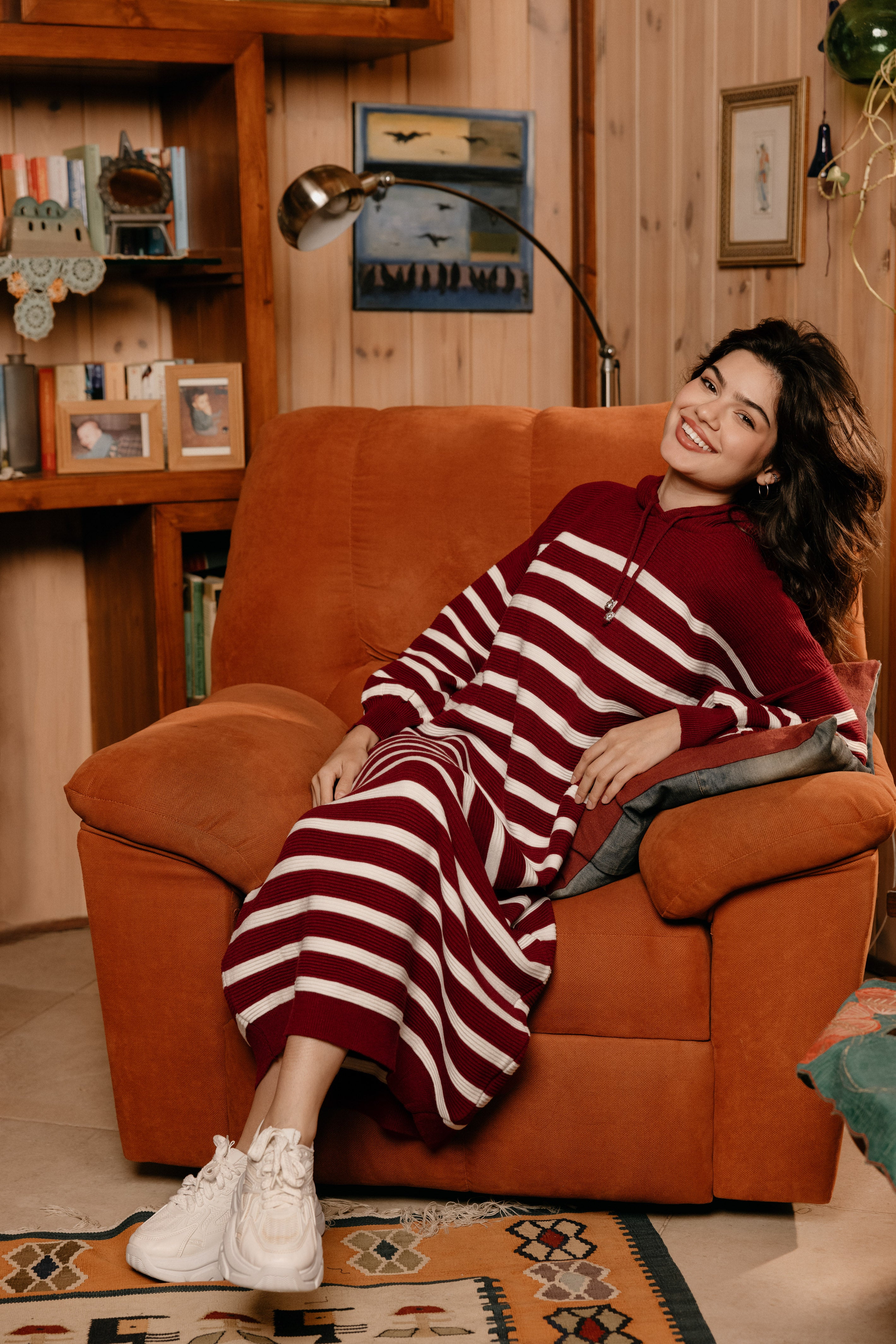 Striped Maxi Knit Dress