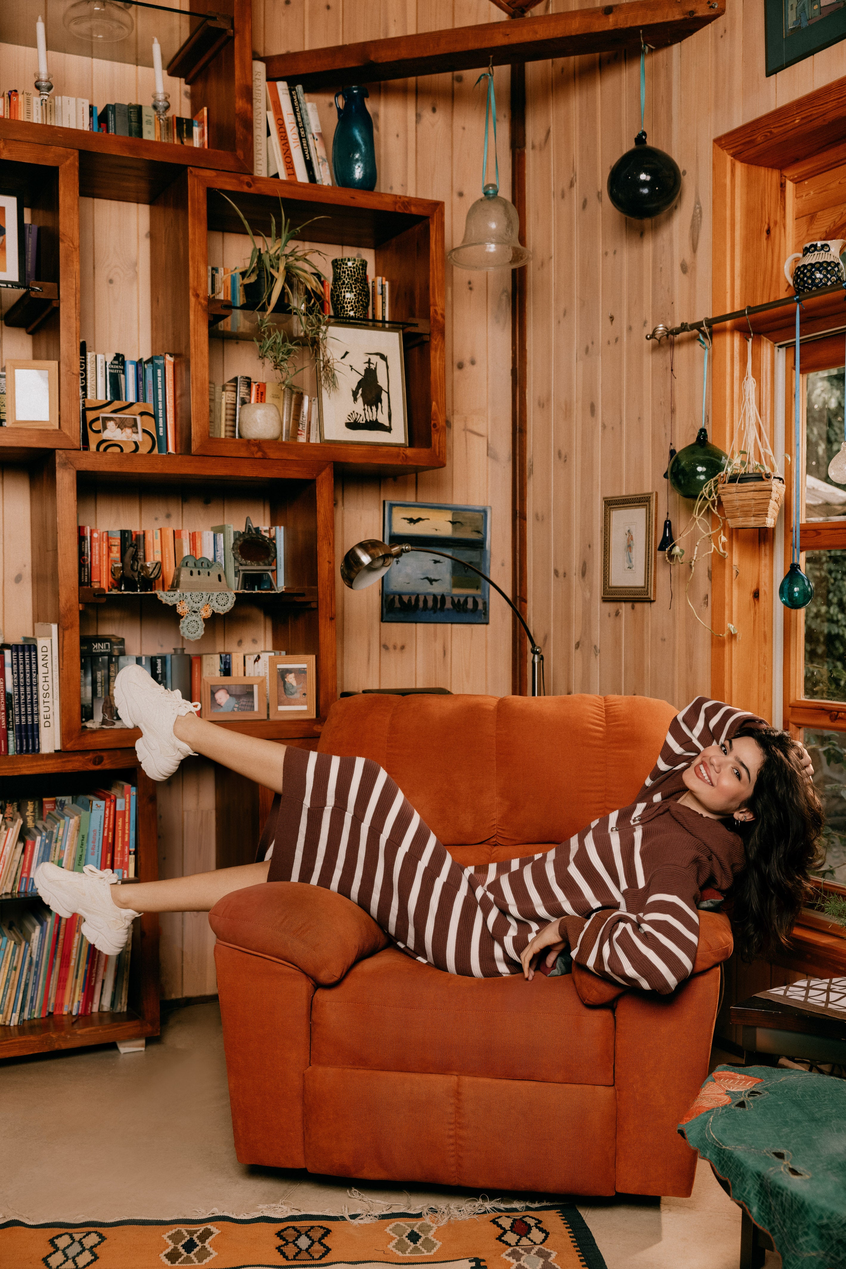 Striped Maxi Knit Dress