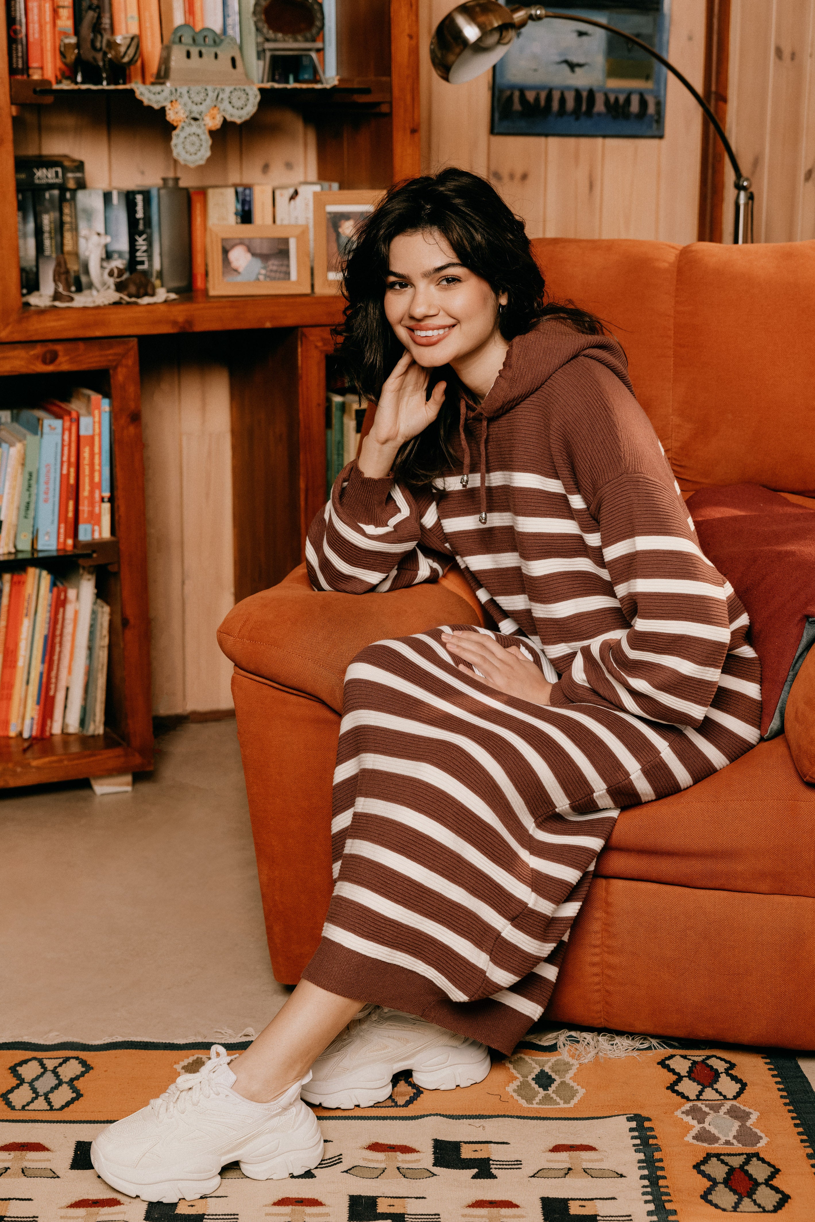 Striped Maxi Knit Dress