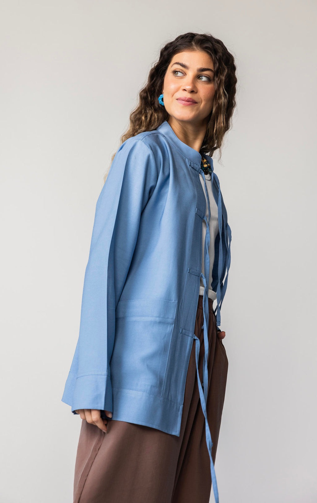 Soft Tie-Cardigan