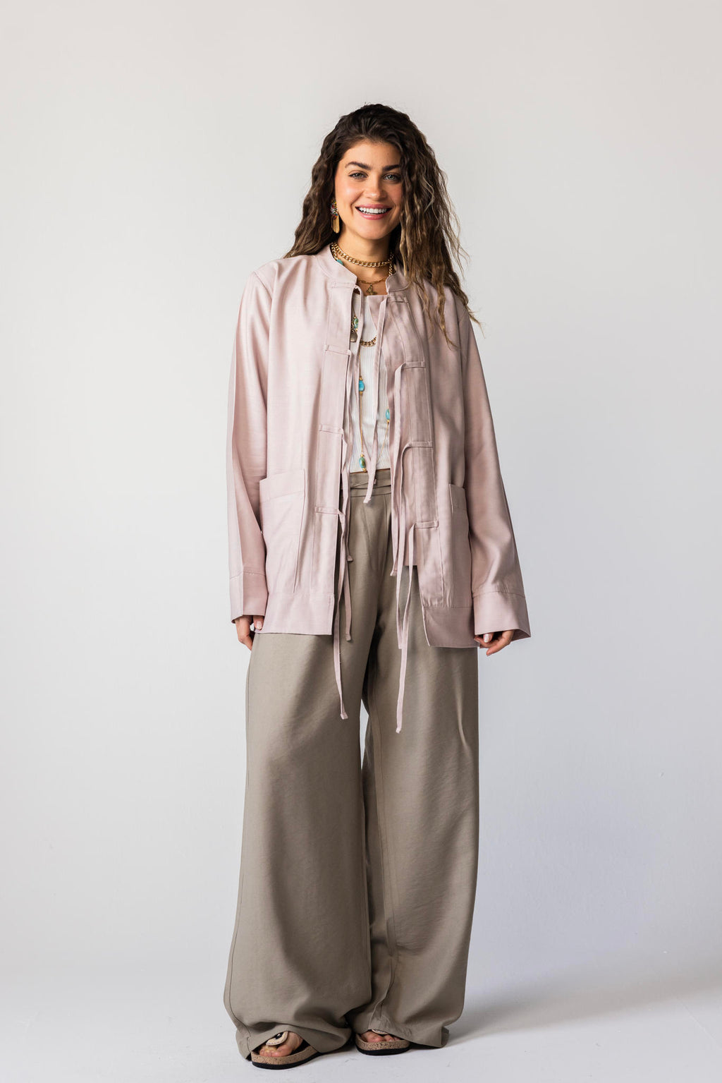 Soft Tie-Cardigan