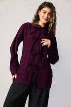 Soft Tie-Cardigan