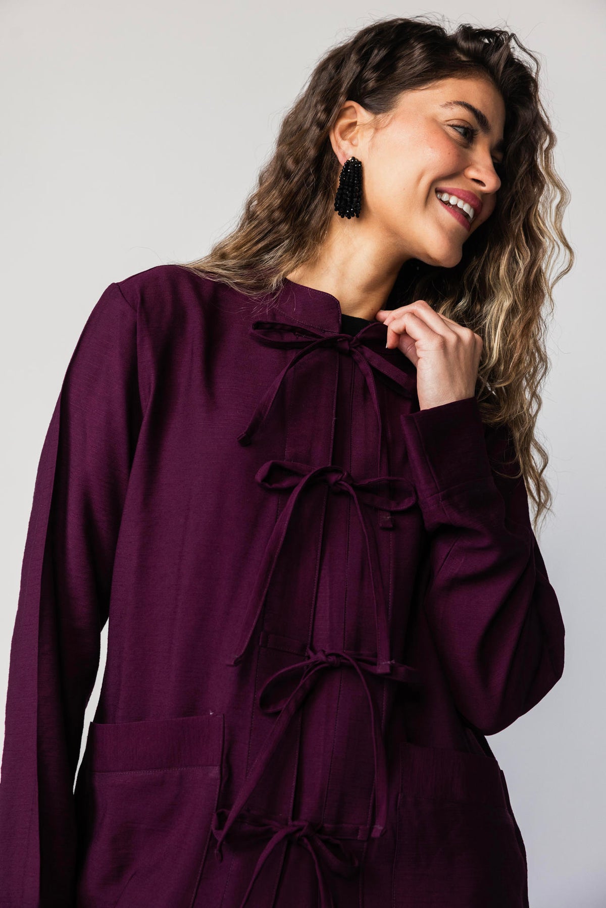 Soft Tie-Cardigan