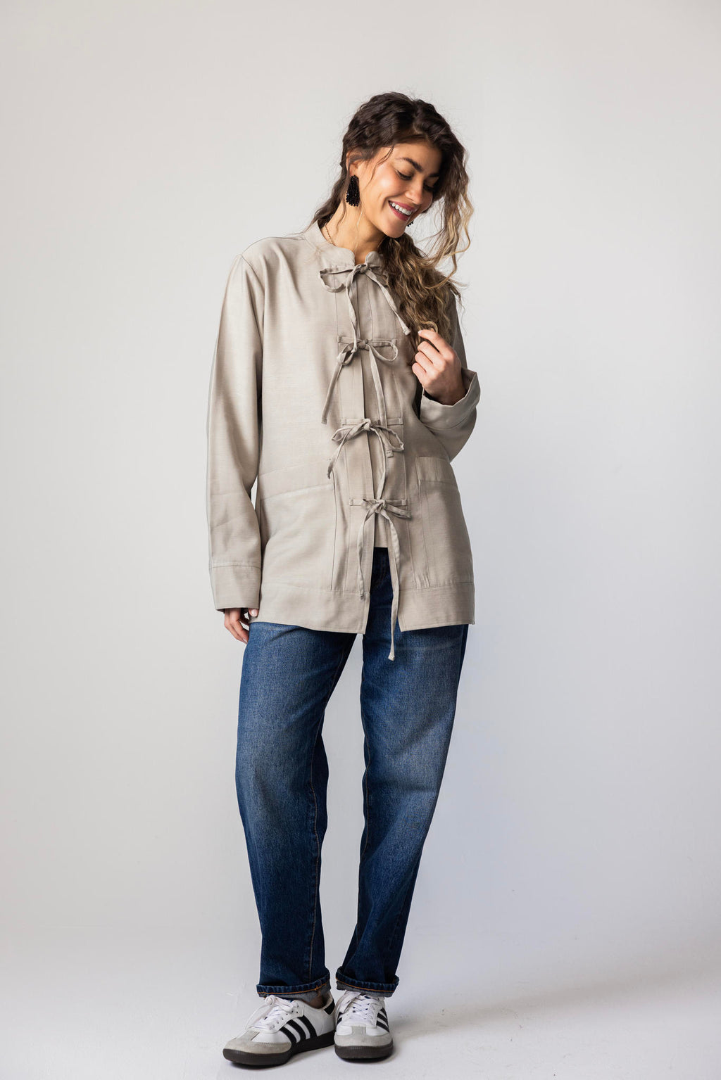 Soft Tie-Cardigan