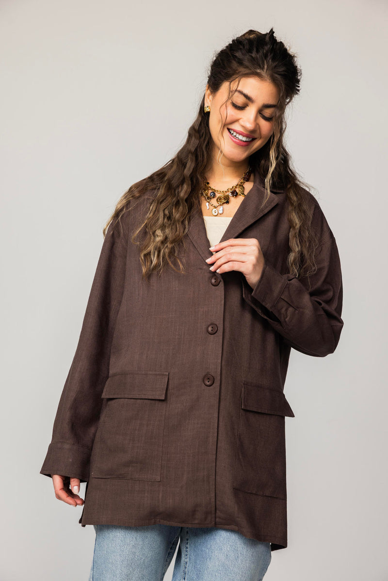 Luna Linen Blazer