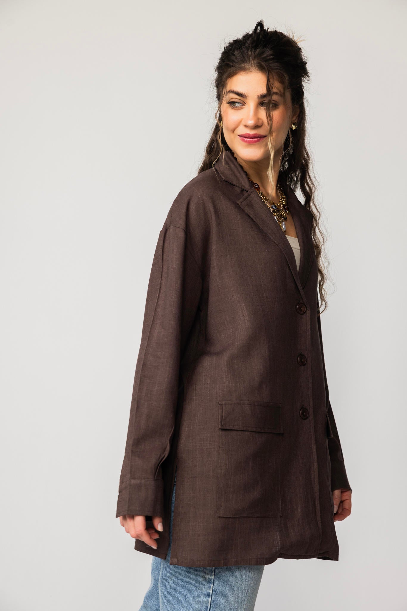 Luna Linen Blazer