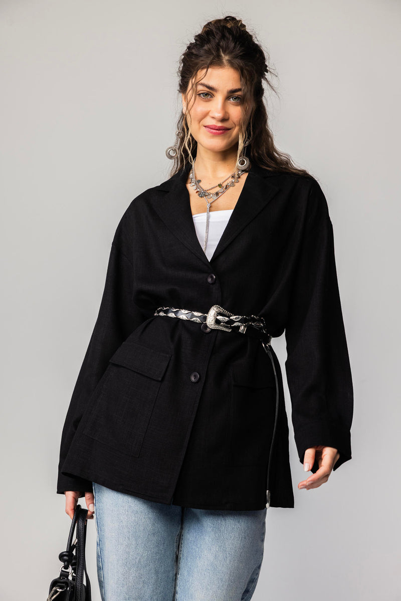 Luna Linen Blazer