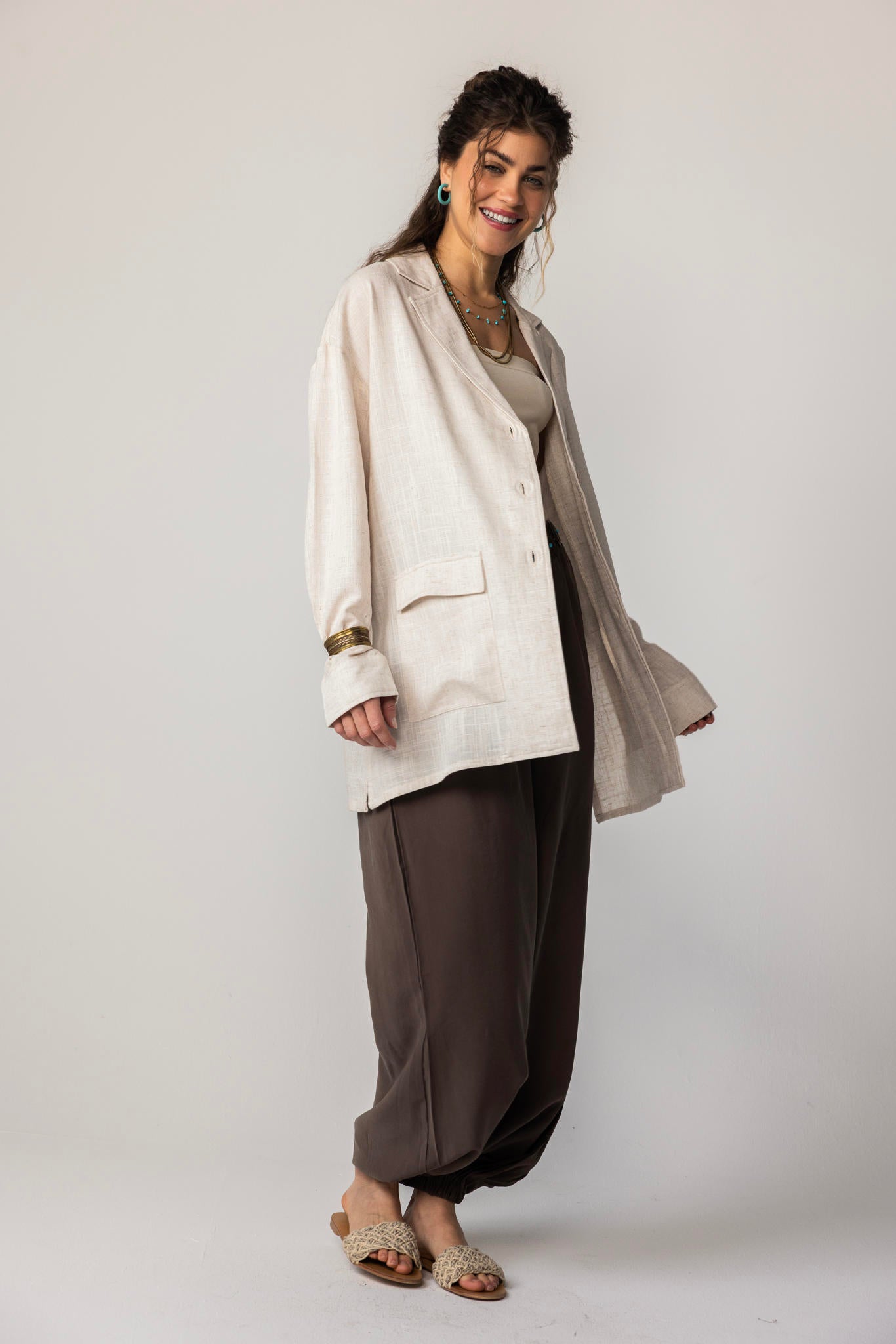 Luna Linen Blazer