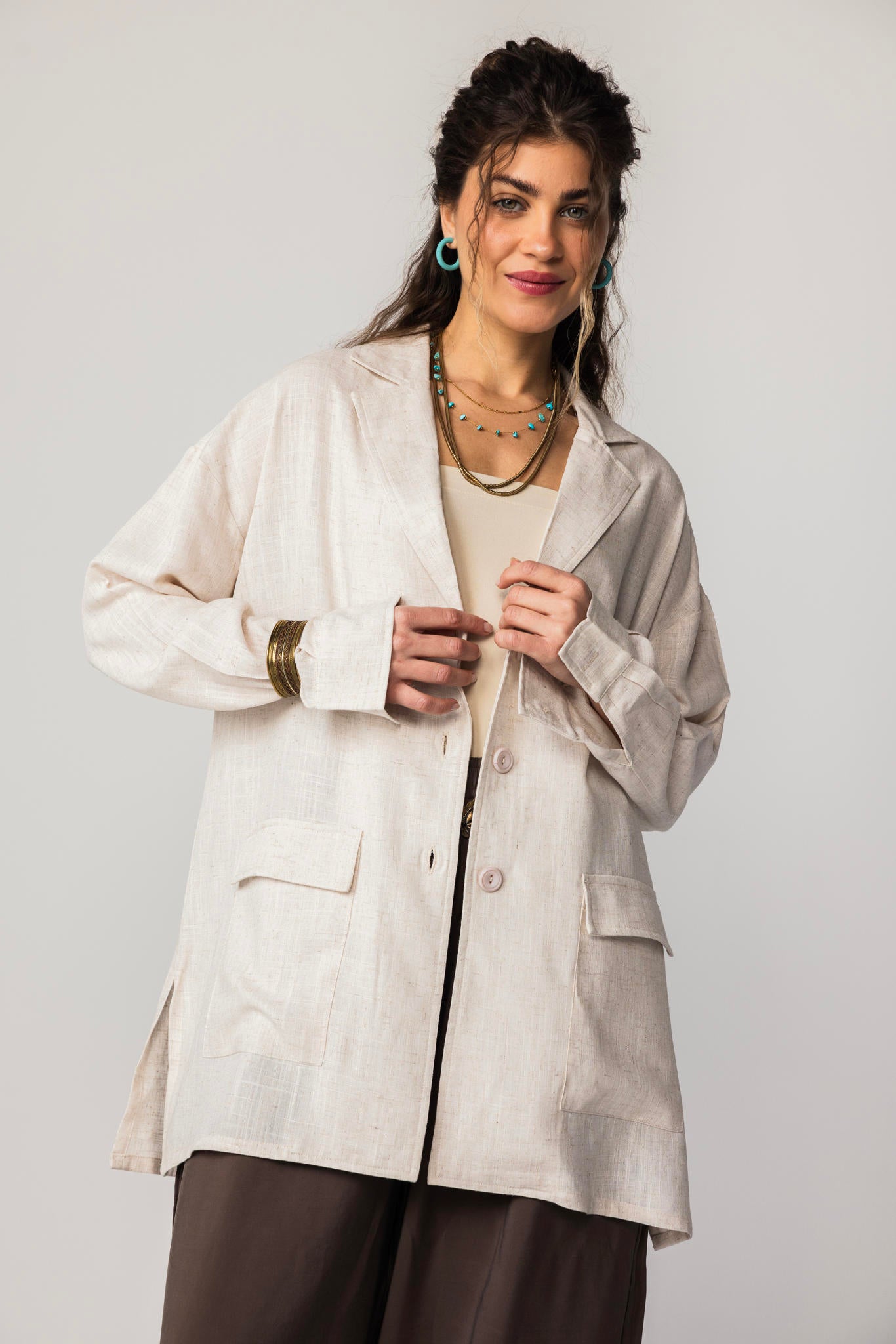 Luna Linen Blazer