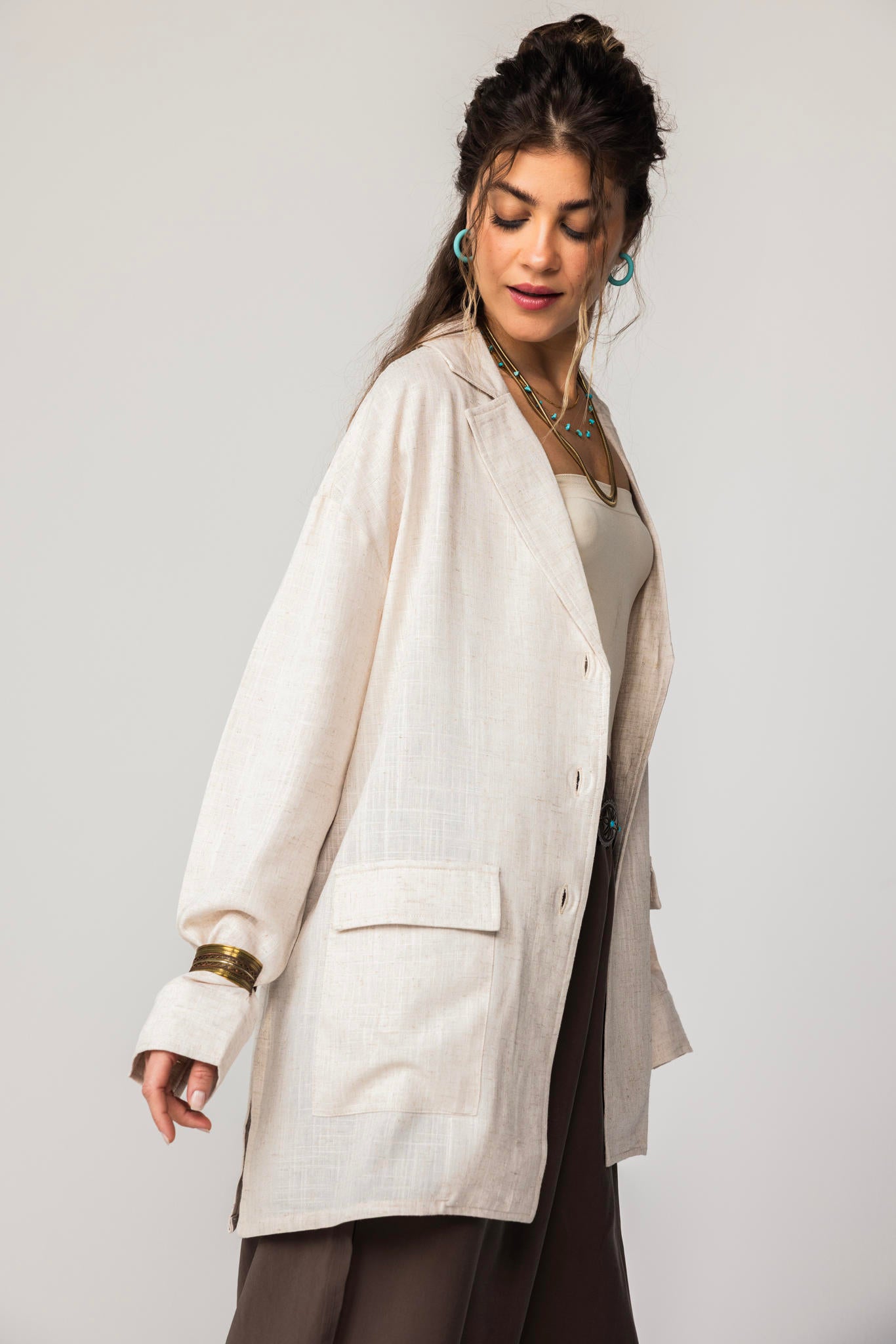 Luna Linen Blazer