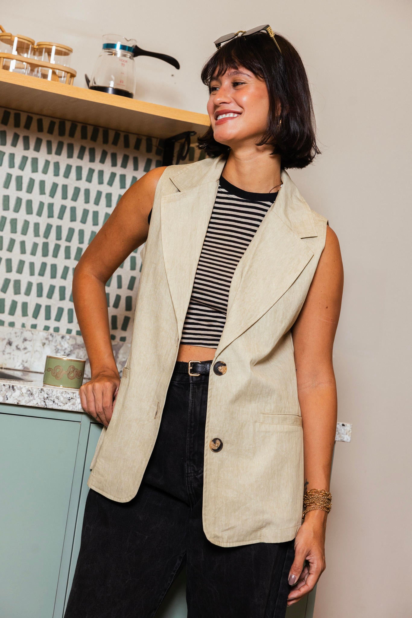 Gabardine Vest