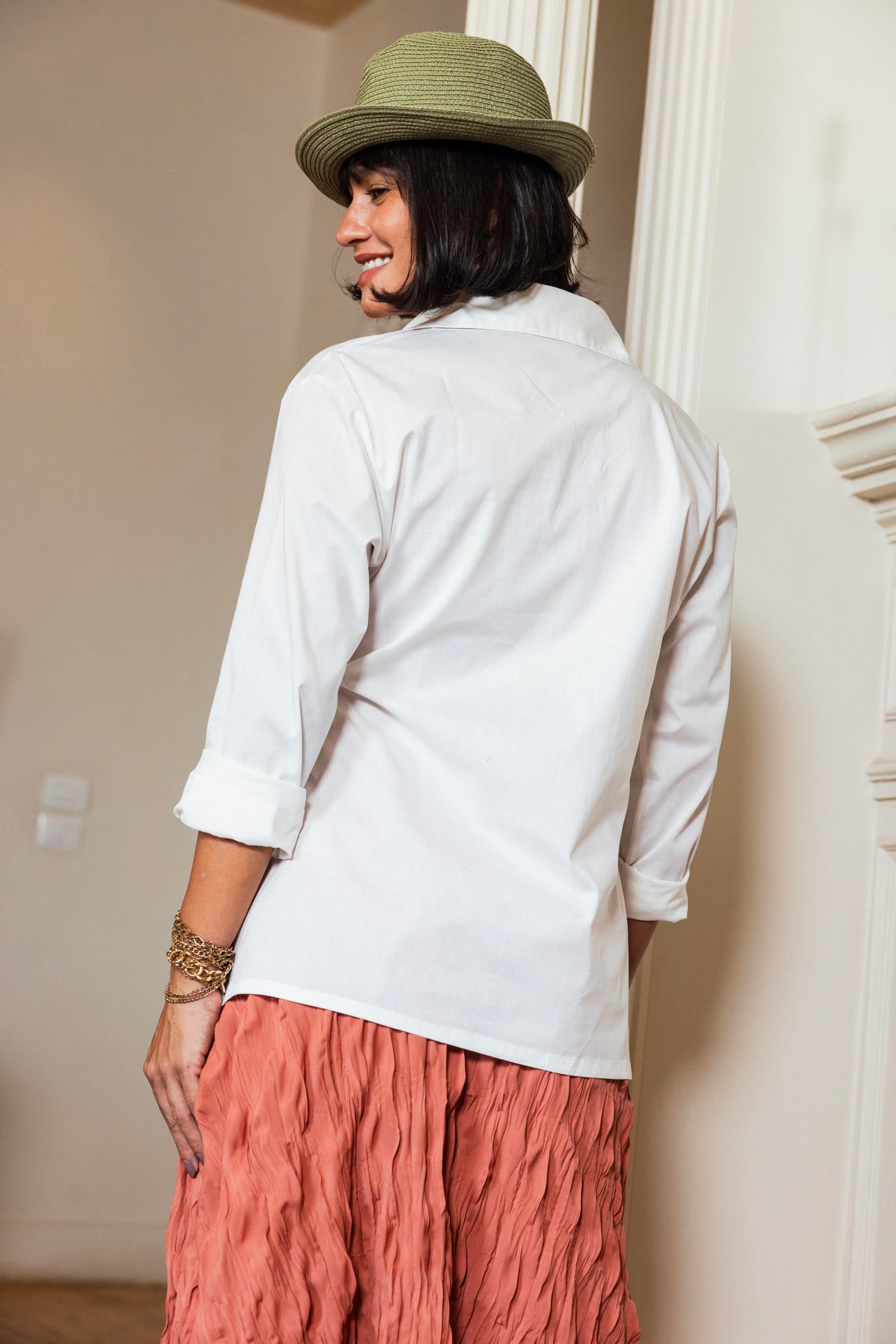 Poplin Wrap Blouse