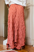 Crushed Maxi Skirt