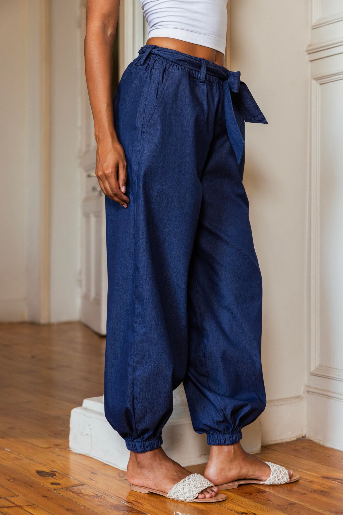 Denim Balloon Pants