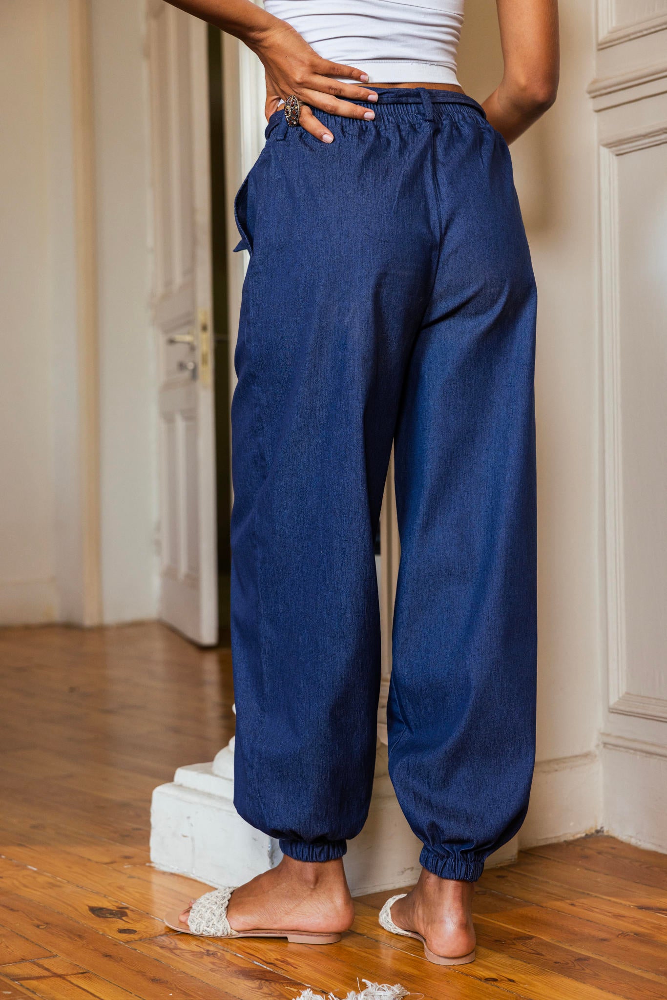 Denim Balloon Pants