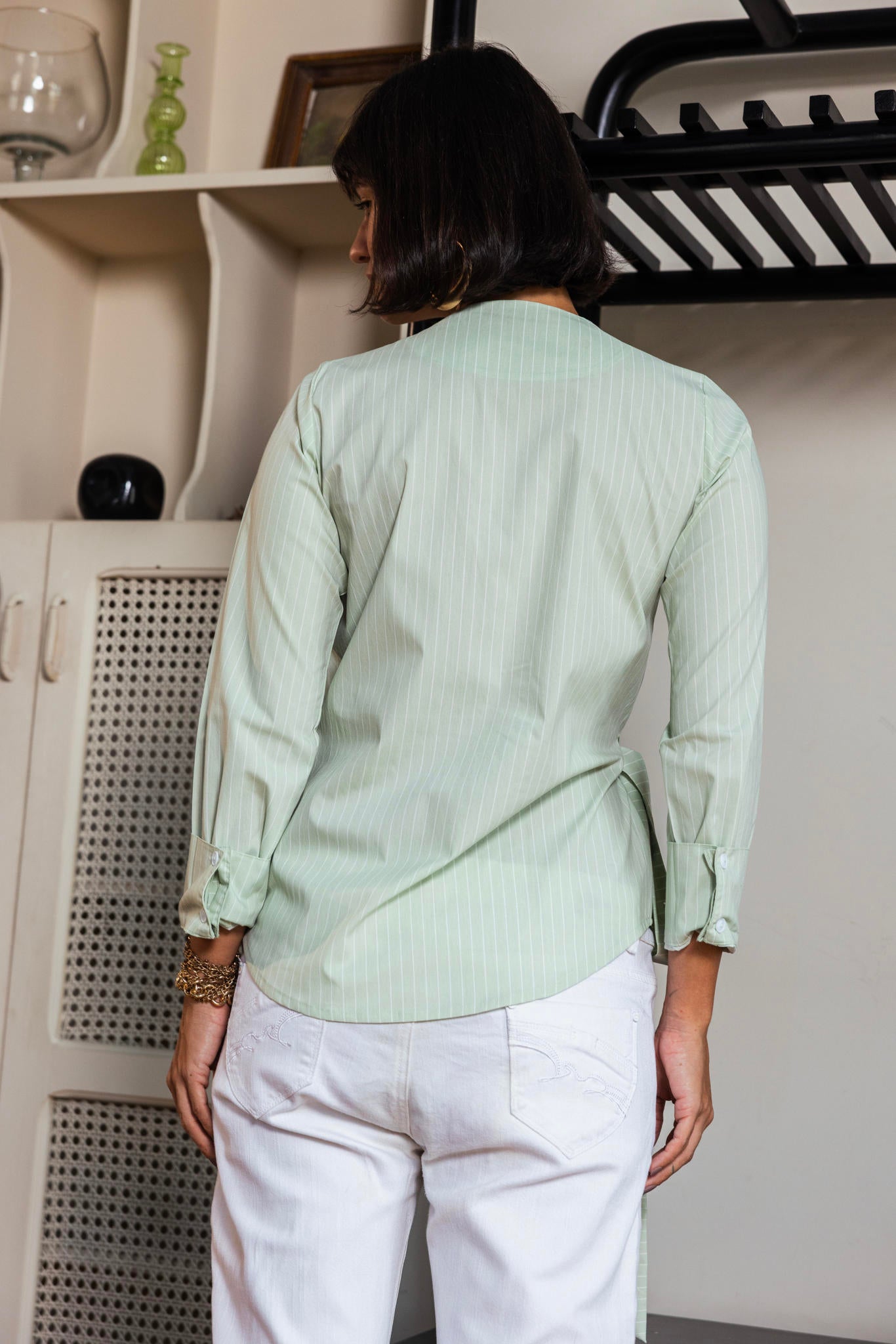 Crossover Poplin Blouse