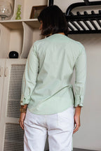 Crossover Poplin Blouse