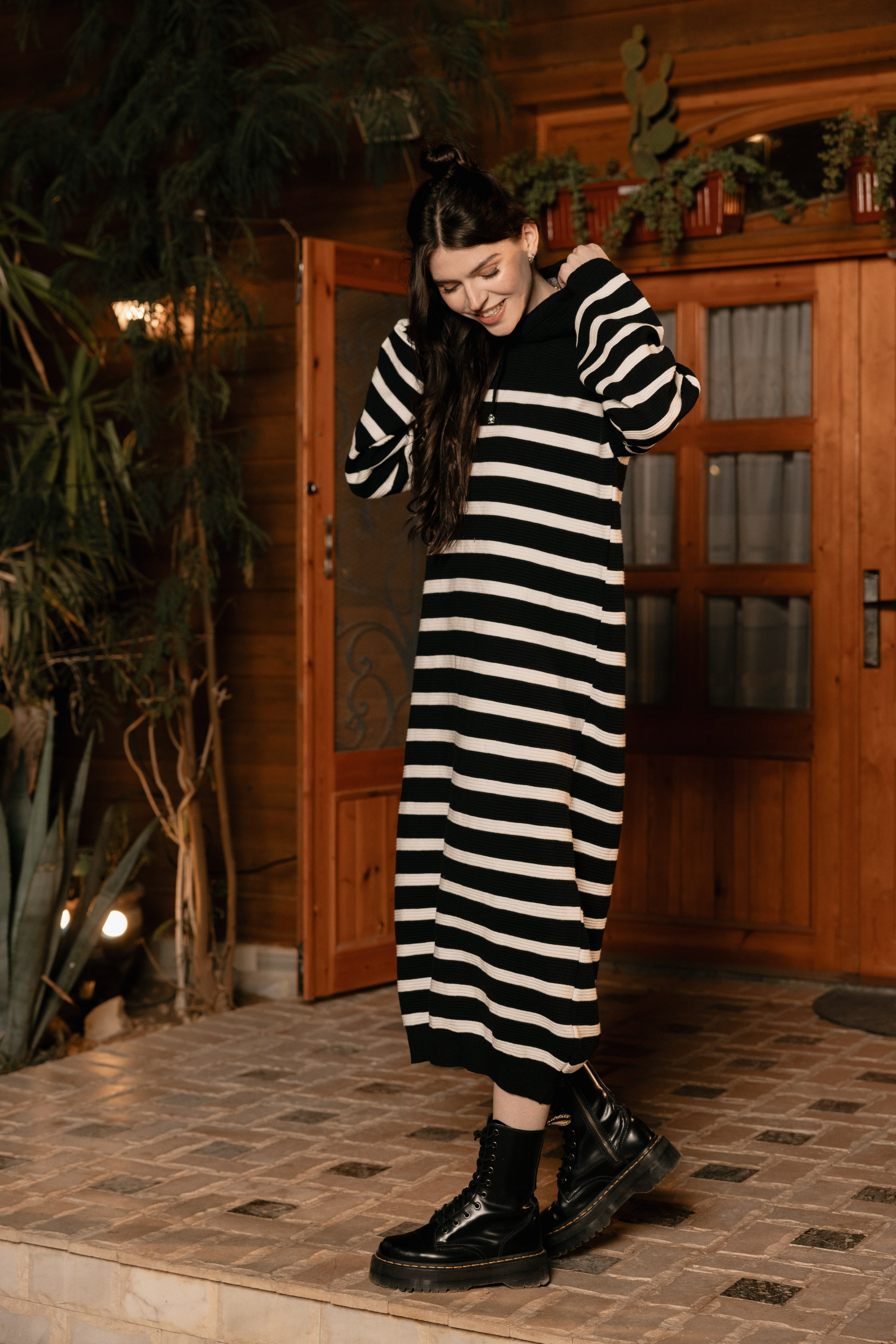 Striped Maxi Knit Dress