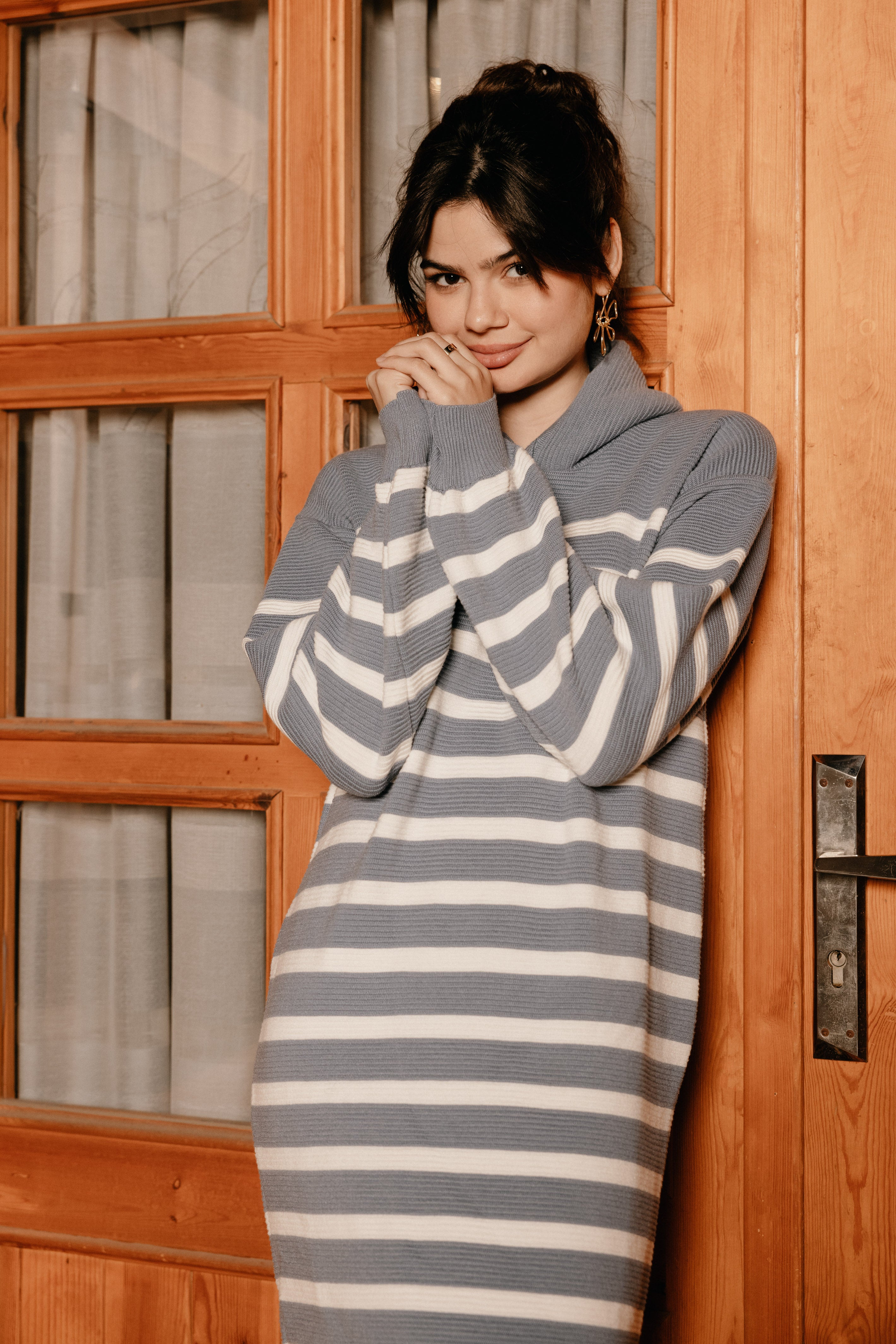 Striped Maxi Knit Dress