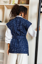 Jacquard Denim Vest