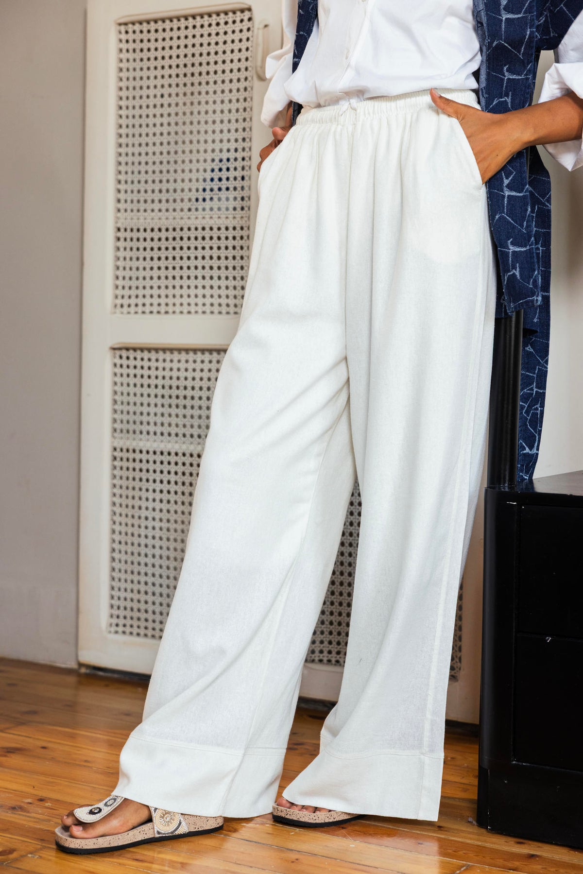 Linen Wide Leg Pants