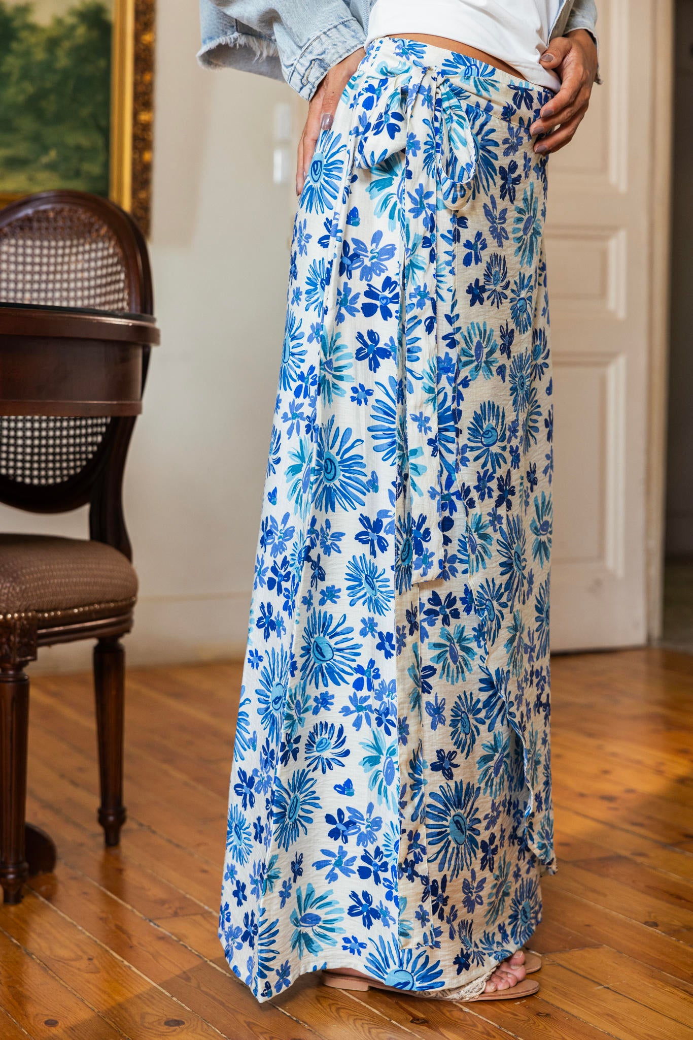 Floral Wrap Skirt