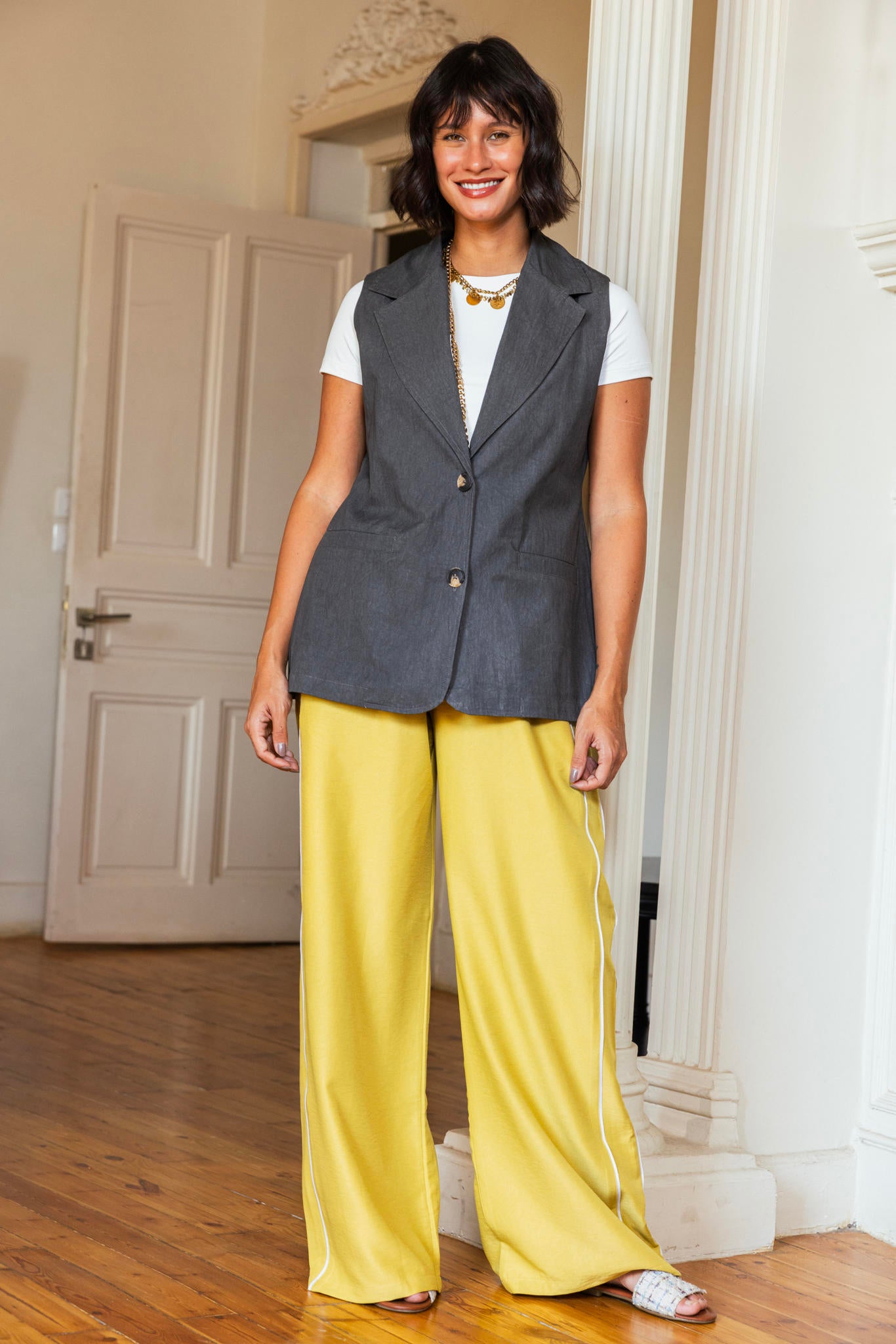Gabardine Vest