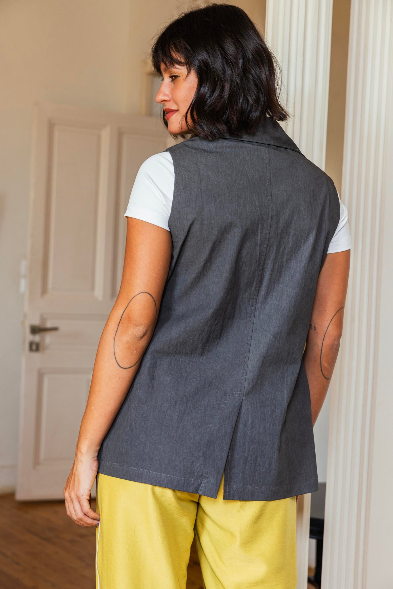 Gabardine Vest