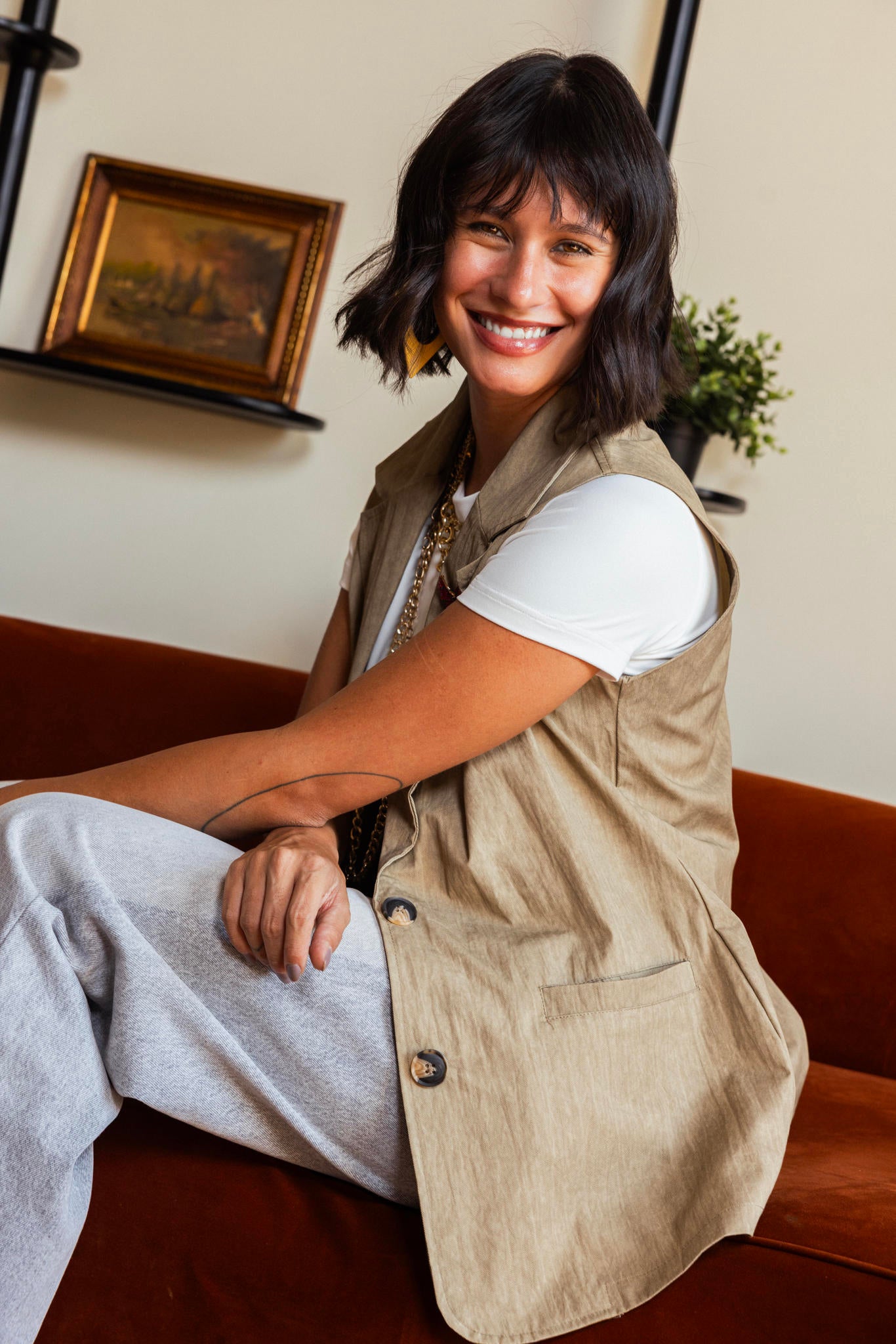 Gabardine Vest