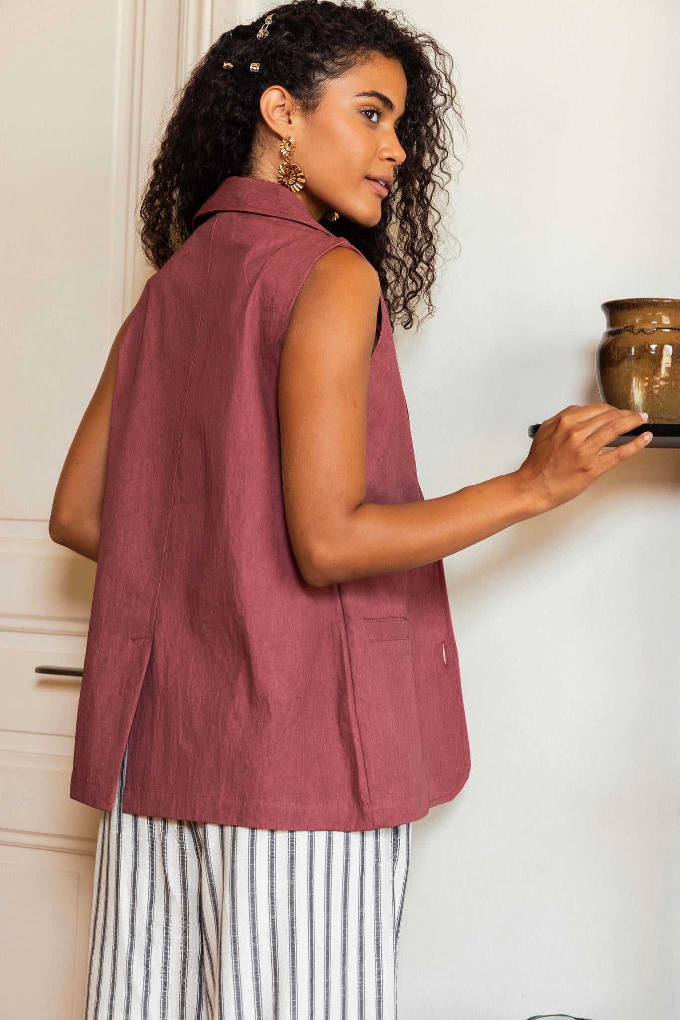 Gabardine Vest