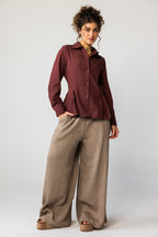 Side Pleat Blouse