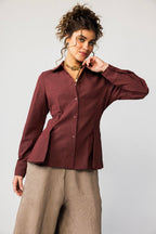 Side Pleat Blouse