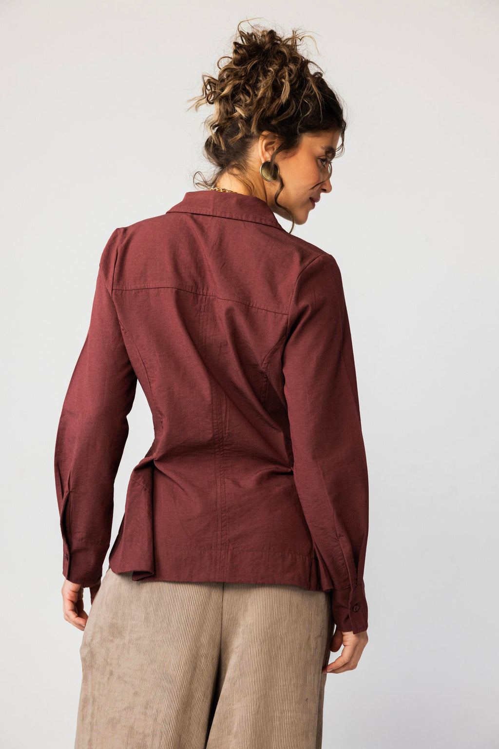 Side Pleat Blouse