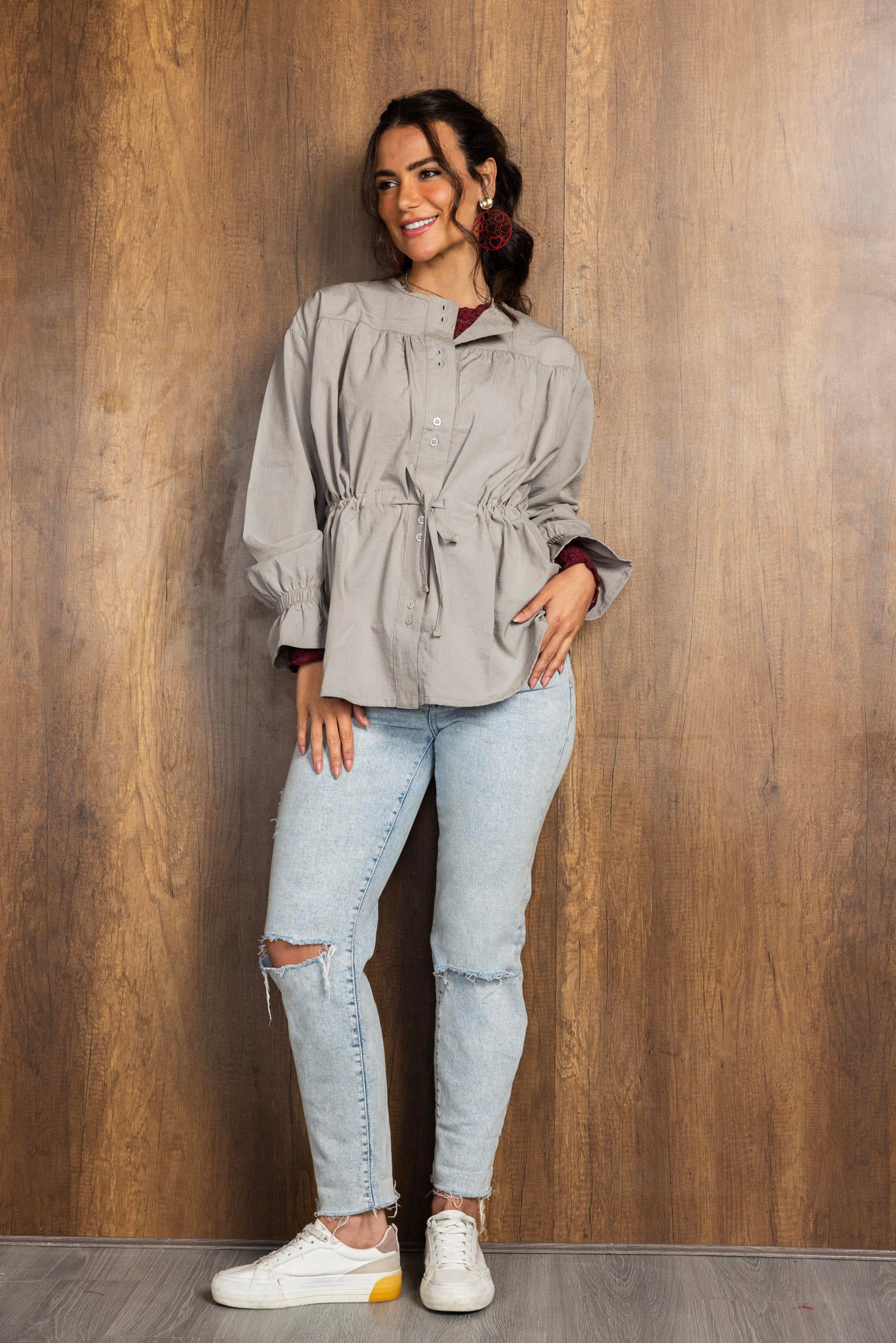 Double Button Blouse