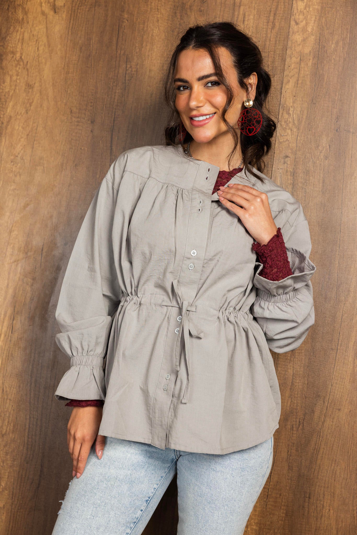 Double Button Blouse