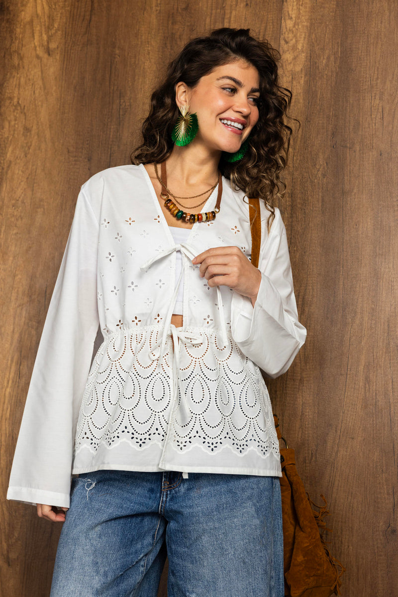 Embroidered Boho Blouse