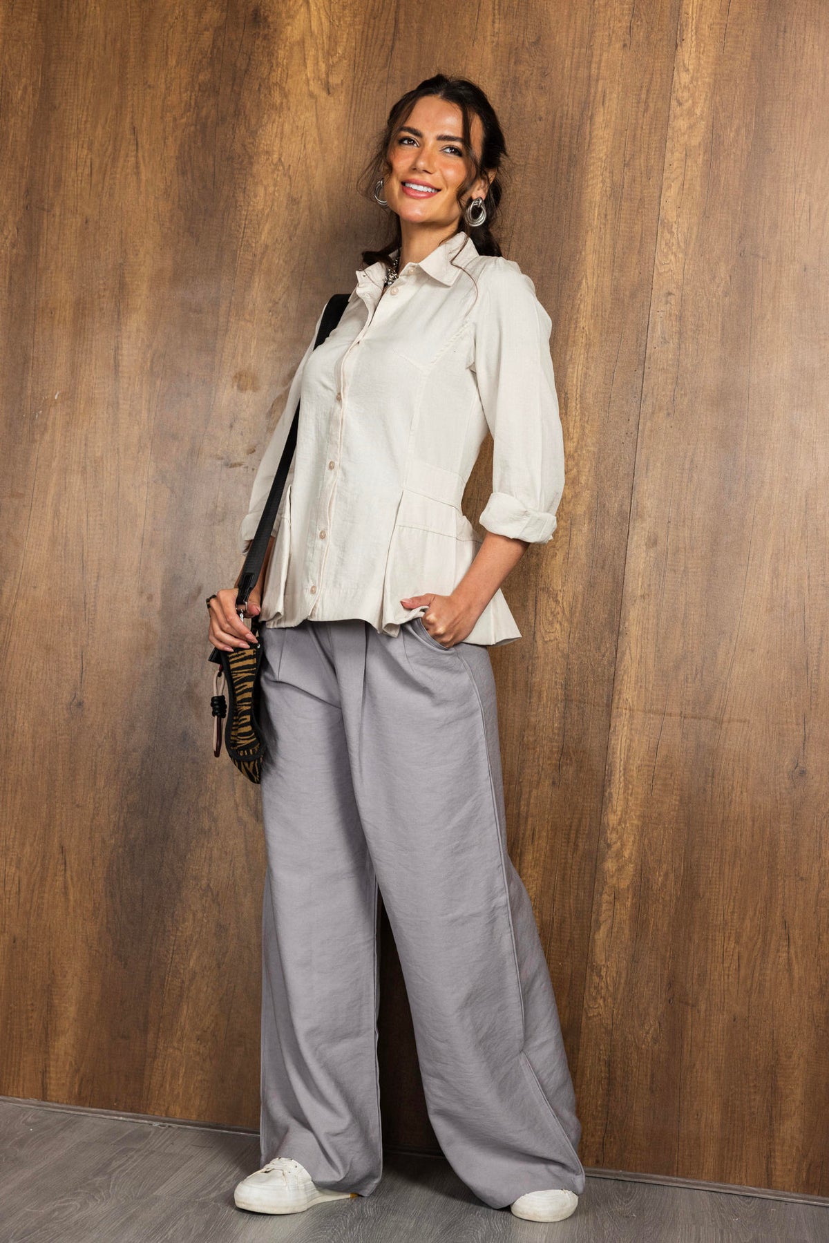 Side Pleat Blouse