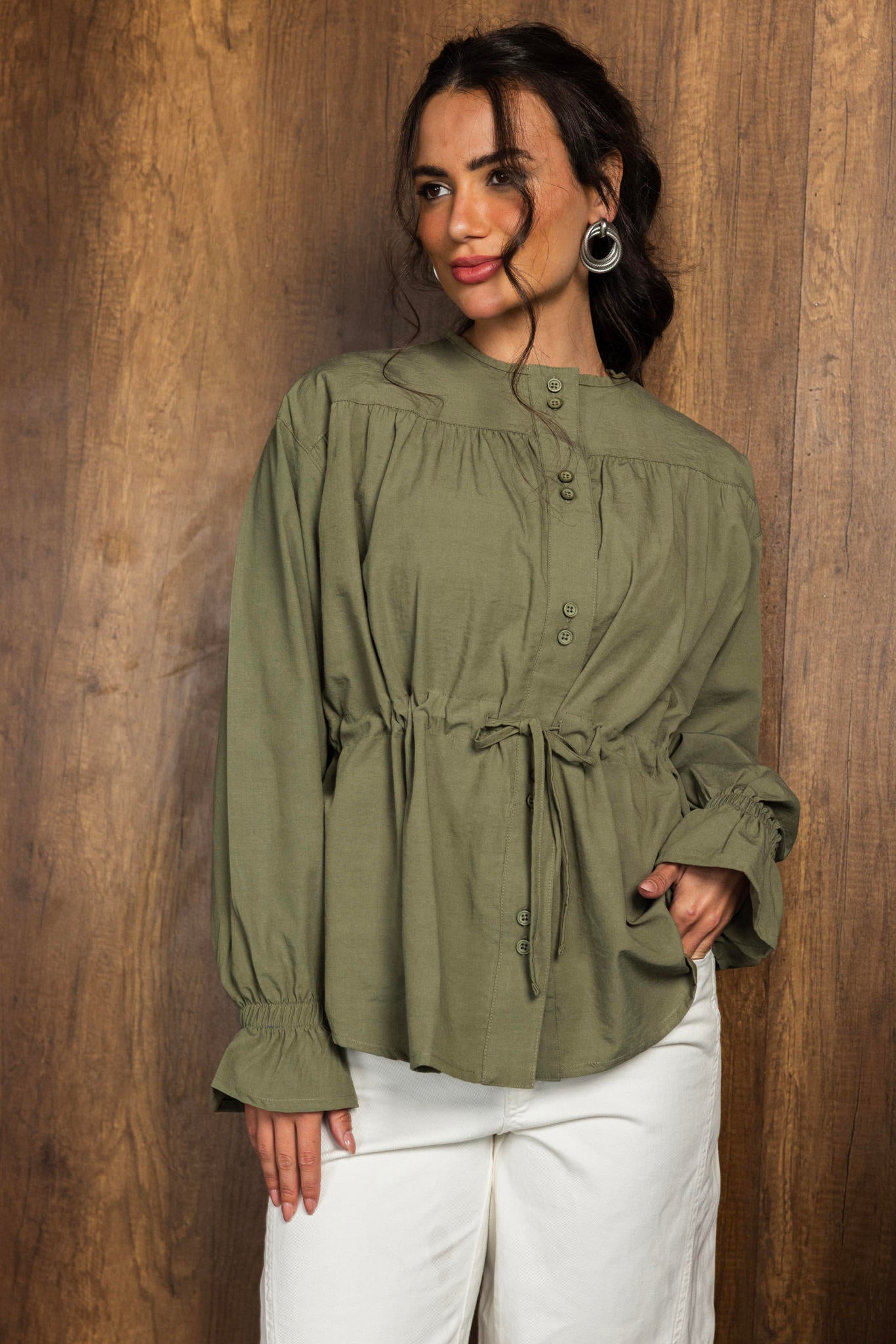 Double Button Blouse
