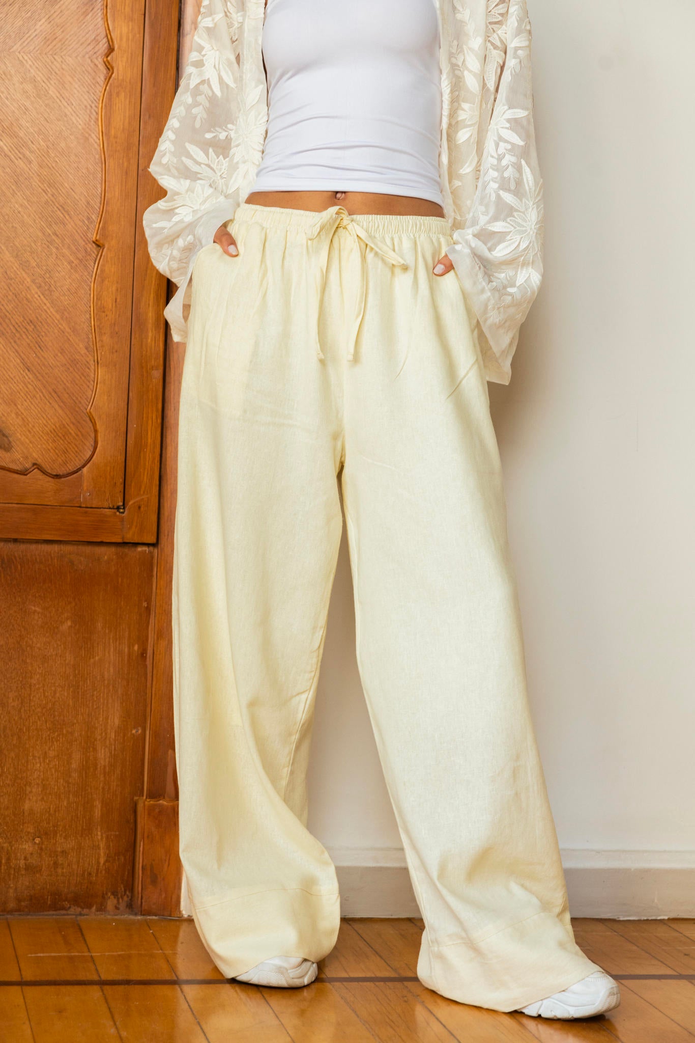 Linen Wide Leg Pants