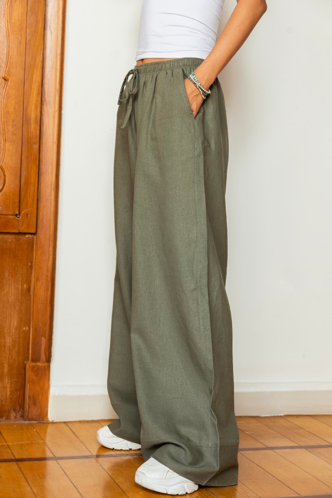 Linen Wide Leg Pants