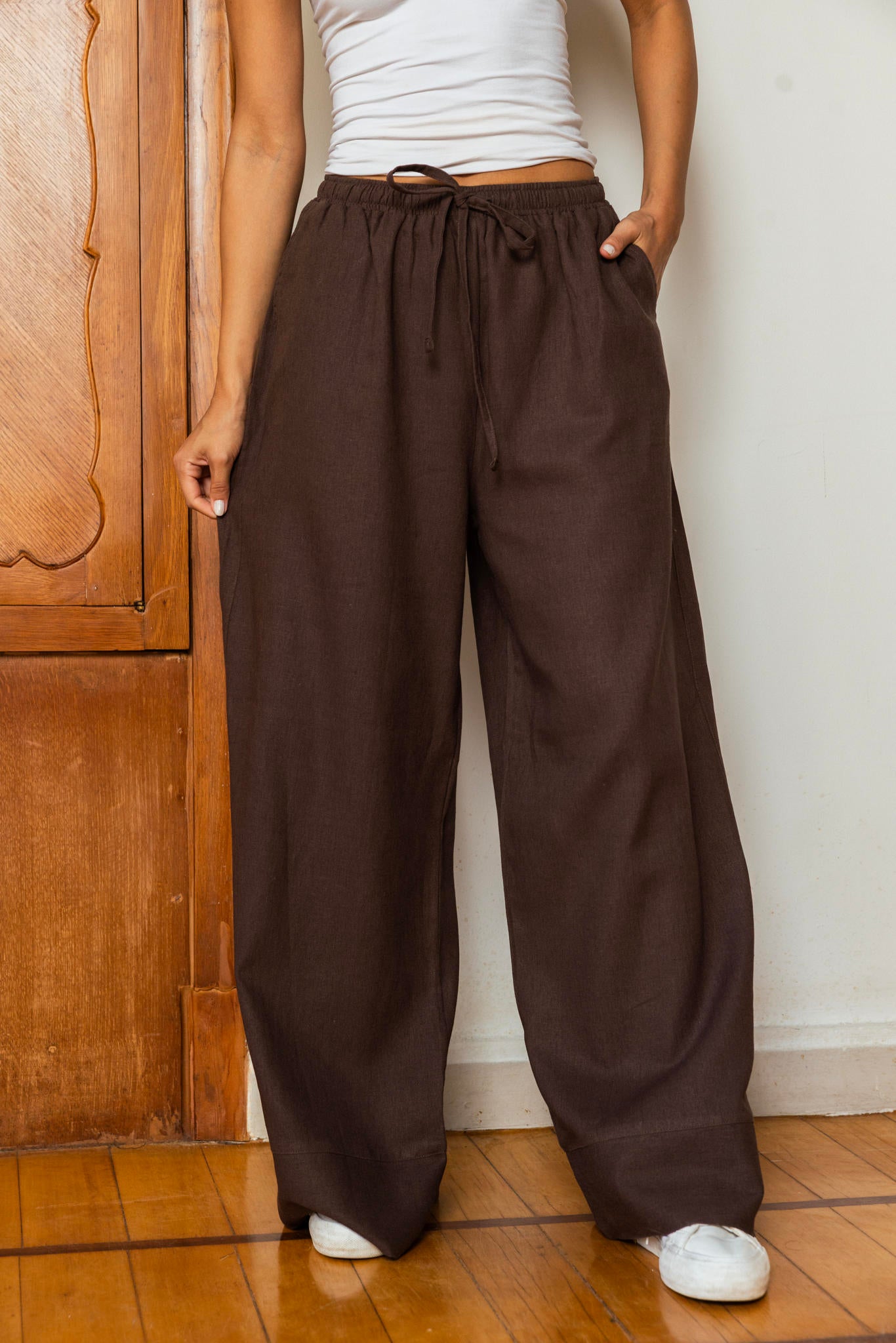 Linen Wide Leg Pants