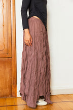Crushed Maxi Skirt