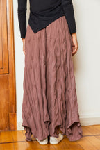 Crushed Maxi Skirt