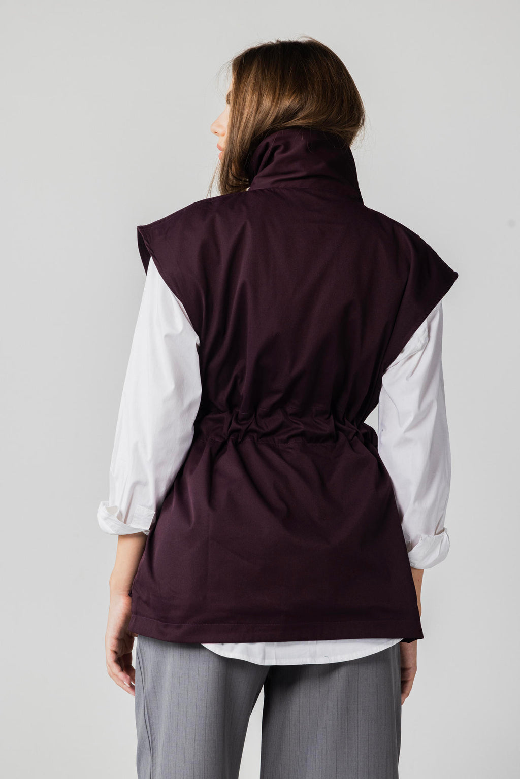 Belted Collar Vest