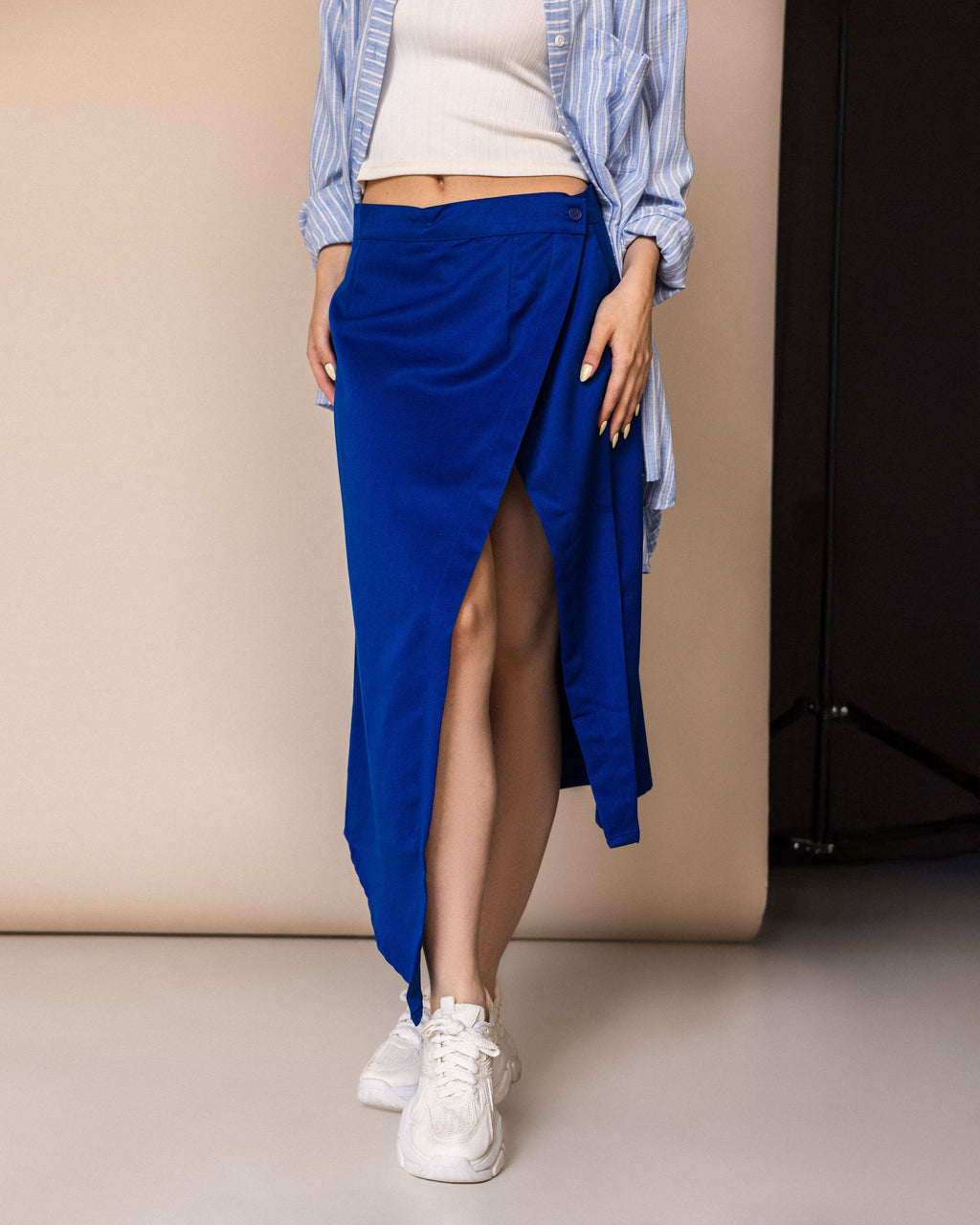 Gabardine Wrap Skirt