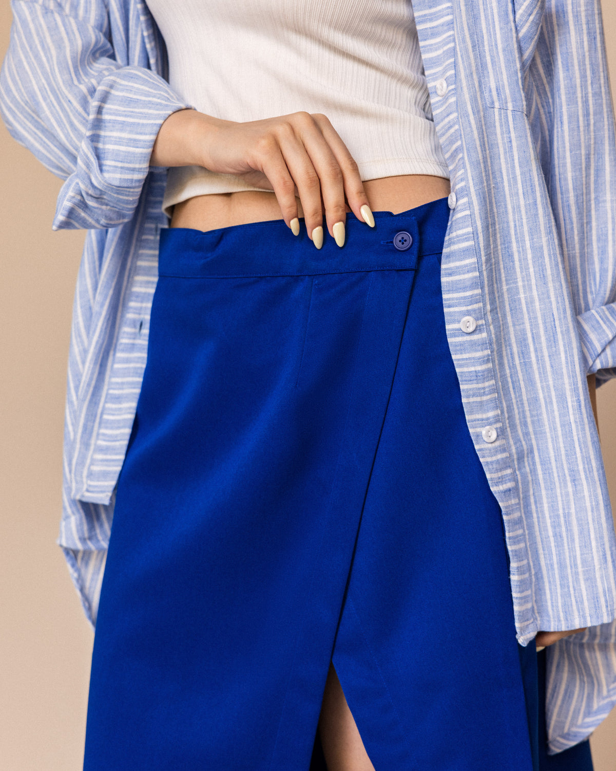 Gabardine Wrap Skirt